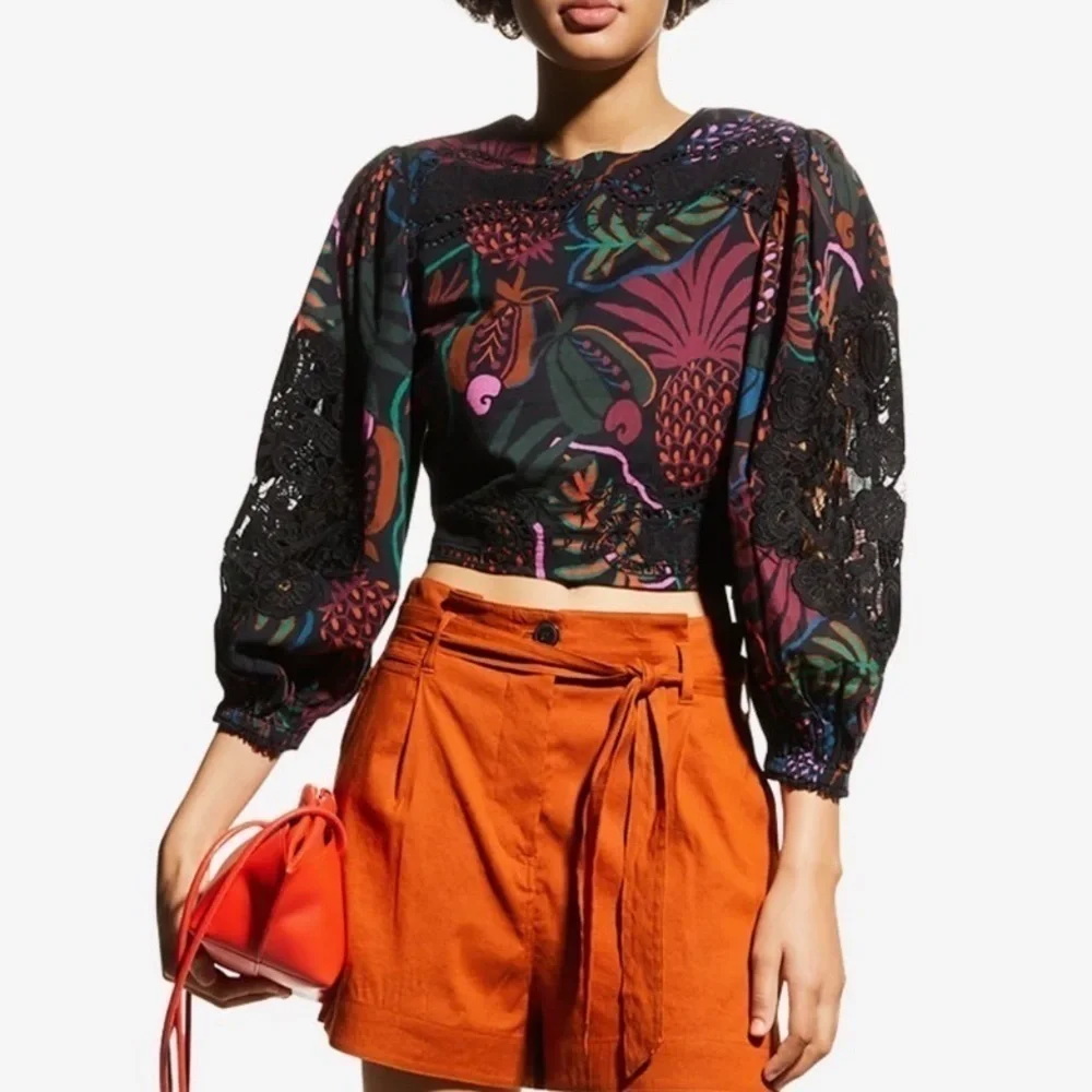FARM RIO Frutis Dream Balloon-Sleeve Blouse - Picture 15 of 15